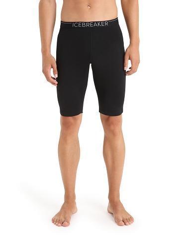 Men's Icebreaker Merino 200 Oasis Thermal Shorts Base Layers Black | CA 1568ILHS